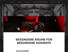 Tablet Screenshot of club-cms.ch